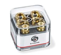 Schaller S Locks - Bloqueos y botones para correa de guitarra (par), color dorado