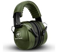 Schallwerk ® Work+ auriculares aislantes ruido - orejeras de tamaño ajustable - amortigua el ruido y protege el oído - ideal en el trabajo - protección auditiva laboral (Olive Green)