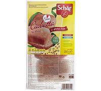 Schar - Rollos sin gluten (2 rollos de Ciabatta de color marrón, 4 unidades)