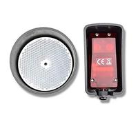 Schartec - Barrera de luz reflectora universal, también para Hörmann, Sommer, Came, Nice, Bft, Berner, etc. Barrera de luz con reflector de 2 cables y 4 alambres