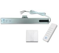 SCHARTEC Juego de motor para ventana, 230 V, eléctrico, con interruptor y mando a distancia, ventana basculante, ventana de techo, accionamiento de ventana, cadena de accionamiento por cadena, abridor