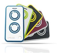 SCHARTEC Mando a distancia universal para puerta de garaje, 433 - 868 MHz, 2 canales, mando a distancia para, por ejemplo, Hörmann Sommer Novoferm Bft Berner Marantec Came Nice, etc. (azul)