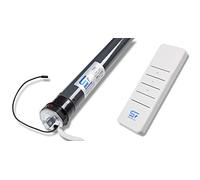 SCHARTEC Motor de persianas inalámbrico incl. control remoto de persianas - motor tubular, interruptor inalámbrico de persianas - control de persianas de 40 y 60 mm de eje, accionamiento de persianas