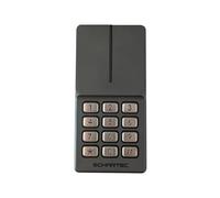 SCHARTEC Titan - Pulsador universal de metal para puerta de garaje para exterior - 24 V cerradura de código abrepuertas con teclado de código