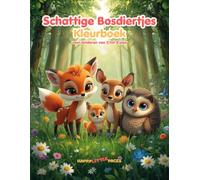 Schattige Bosdiertjes - Kleurboek: 45 schattige kleurplaten in kawaii-stijl voor kinderen van 5 tot 8 jaar (Happy Little Pages)