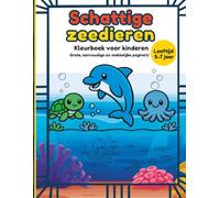 Schattige Zeedieren Kleurboek voor kinderen van 5-7 jaar: Leuke en makkelijke zeedieren om in te kleuren. Simpele en opvallende zeedieren voor jongens en meisjes
