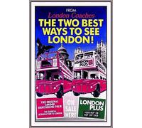 Schatzmix Blechschild London Coaches Best Way to See Sightseeing Tour Metallschild Wanddeko 20x30 cm Tin Sign Señal metálica, hojalata, Multicolor, 20 x 30 cm