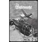 Schatzmix Blechschild Retro Die Wehrmacht (Kampfflieger s/w) Metallschild Wanddeko 20x30 Señal metálica, hojalata, Multicolor, 20 x 30 cm