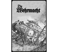 Schatzmix Blechschild Retro Die Wehrmacht Panzer über Stacheldrahtbarrikade Wanddeko 20x30 Señal metálica, hojalata, Multicolor, 20 x 30 cm