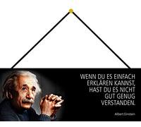 Schatzmix Blechschild Wenn du es Einfach erklären Metallschild 27x10cm Wanddeko mit Kordel Señal metálica, hojalata, Multicolor, 27x10 cm