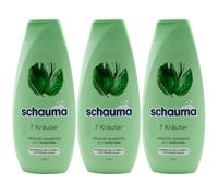 Schauma Champú 7 Hierbas 3 X 400ML Para Cabello Normal - Graso Rápido Vegano
