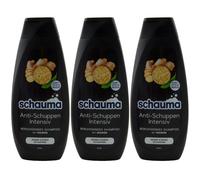 Schauma Champú Anticaspa Intensivo 3 X 400ml contra la Caspa Con Ginger