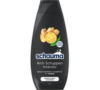 Schauma Champú intensivo anticaspa (400 ml), champú calma el cuero cabelludo, el champú combate la caspa fuerte desde el primer uso