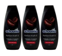 Schauma Champú Karbon Kraft 5 3 X 400ML Contra Cabello Sin Fuerza Con Cafeína