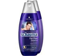 Schauma Champú para hombre, paquete de 2 unidades (2 x 400 ml)