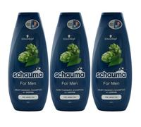 Schauma Champú PARA HOMBRES 3 X 400ML Para Cada Día - Nueva Fórmula - Con Lúpulo