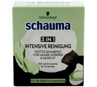 Schauma Champú Sólido 3 En 1 Limpieza Intensiva 1 X 60G Cuerpo / Cabello / Cara