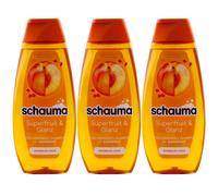 Schauma Champú Superfruit Y Brillo 3 X 400ML Para Cabello Normal - Vegano