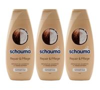 Schauma Repair & Cuidado Champú 3 X 400ml para Dañados & Seco Pelo
