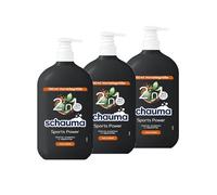 Schauma Schwarzkopf for Men Sports Power Shampoo (3 x 750 ml) - Champú fortalecedor, fórmula 2 en 1 para lavar el cabello y el cuerpo, experimenta la frescura con carnitina-T y proteínas