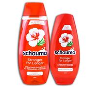 Schauma Stronger for Longer - Juego de 2 productos para el cuidado del cabello (400 ml, champú y acondicionador de 250 ml)