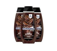 Schauma XTRA - Champú de cafeína para el cabello (3 x 400 ml), champú para el cabello ayuda a prevenir la caída del cabello, champú con cafeína activa la raíz del cabello en cabellos débiles y