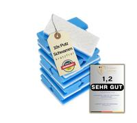 SCHAUMEX® Juego de 10 esponjas de Limpieza Suaves, Lavables, con Fieltro y Mango Hueco | Esponjas para Fregar Que no Rayan | Estropajos para Limpieza en la Cocina & baño