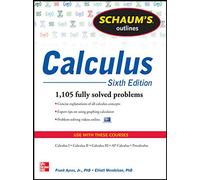Schaum's Outline of Calculus, 6th Edition: 1,105 Solved Problems + 30 Videos (SIN COLECCION)