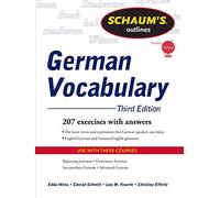 Schaum's Outline of German Vocabulary, 3ed (SCHAUMS' HUMANITIES SOC SCIENC)