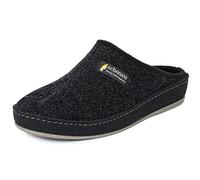 SCHAWOS Zapatillas de Hombre en Fieltro 6030 - Sin forro, transpirables y cómodas para todo el año, Negro, 43 EU