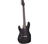 Schecter 430 C-6 Deluxe - Guitarra eléctrica de cuerpo sólido, color negro satinado
