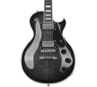 Schecter Solo-II Custom - Guitarra eléctrica de 6 cuerdas (satén negro trans)