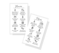 Schede di istruzioni per il cliente per manicure e pedicure Aftercare Salon | 50 pk | Abbina lo sconto fedelt con le istruzioni per la rimozione del