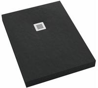 Schedpol New Horizons Black Stone plato de ducha rectangular + rejilla 160x80 cm negro 3.3312/C/ST-M2