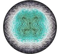 Scheepjes 1698-785 - Ovillo De Lana, 1000 Metros Longitud, Terciopelo negro menta