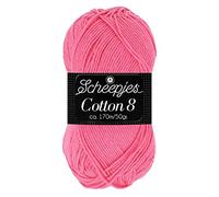 Scheepjes Algodón 8 Cotton 8 Yarn, 719, 1x50g