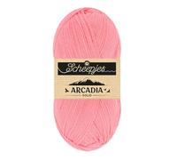 Scheepjes Arcadia Solid 100g - 817 Sunreef, Rosa Lana para Tejer y Crochet