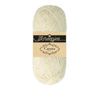 Scheepjes Catona Shine 1x50g - 105-G Blanco Nupcial Oro