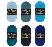 Scheepjes Colour Crafter Pack 6x50g - Mar de Wad, Azul