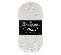 Scheepjes Cotton 8 1x50g - Hilo de Algodón Gris