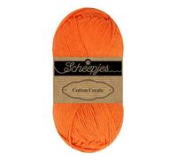 Scheepjes Cotton Create 1x50g - 716 Naranja, Hilo para Tejer y Crochet