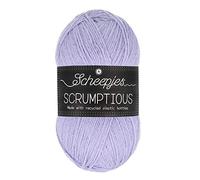 Scheepjes Delicioso Scrumptious Yarn, 50% poliéster Reciclado 50% acrílico, 334 Lavender Slice, 5x100g, 5