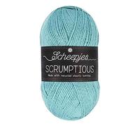Scheepjes Delicioso Scrumptious Yarn, poliéster Reciclado 50% acrílico, 314 Blue Glazed Doughnut, 1x100g
