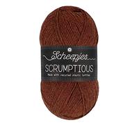 Scheepjes Delicioso Scrumptious Yarn, poliéster Reciclado 50% acrílico, 367 Salted Caramel Brownie, 1x100g