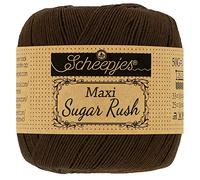 Scheepjes - Hilo de café negro Scheepjes Maxi Sugar Rush 162, 1 x 50 g