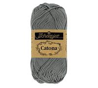 Scheepjes - Hilo gris metálico Scheepjes Catona 242-1 x 50 g