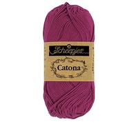 Scheepjes - Hilo Scheepjes Catona 128 Tyrian Purple - 1 x 50 g