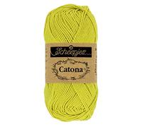 Scheepjes - Hilo Scheepjes Catona 245 verde amarillo - 1 x 50 g