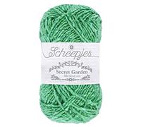 Scheepjes Jardín Secret Garden Yarn, Seda, 732 Weeping Willow, 10x50g, 10