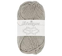 Scheepjes Linen Soft 1x50g - 619 Gris, Lujoso Hilo para Tejer y Crochetear